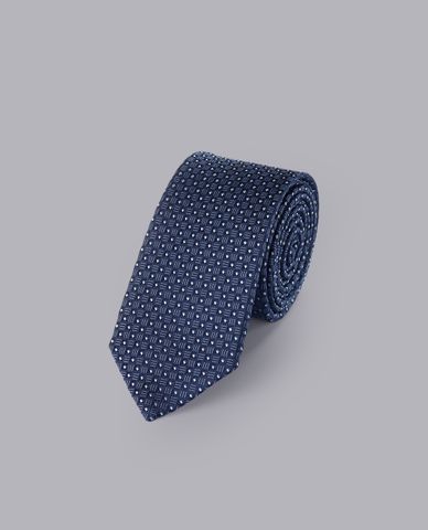  CHARLES TYRWHITT - Cà vạt nam thanh lịch Semi Plain Silk Slim 