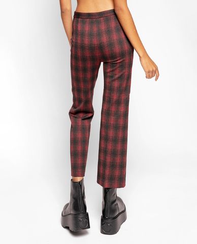  PINKO - Quần tây nữ họa tiết caro Chequered Flared 