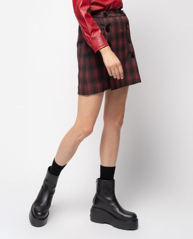  PINKO - Chân váy mini phối nút thời trang Buriasco 