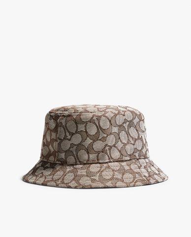  COACH - Nón bucket nam thời trang Signature Jacquard 