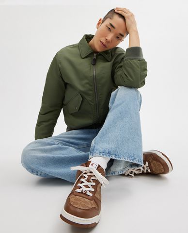  COACH - Giày sneakers nam cổ thấp C201 In Signature Canvas 
