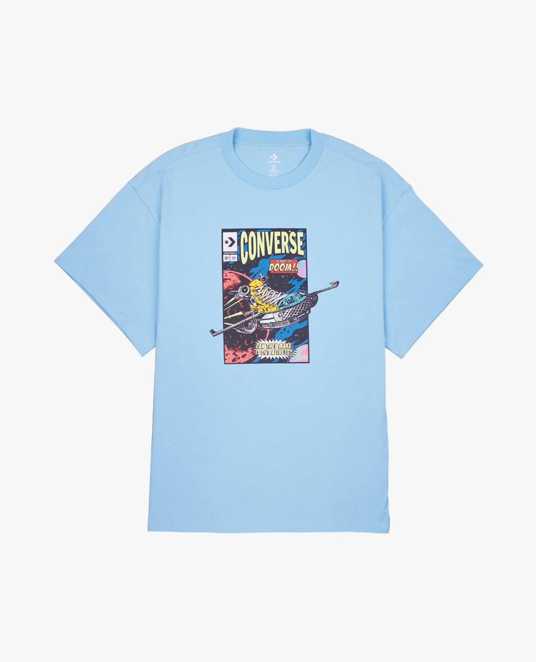 CONVERSE - Áo thun nam cổ tròn tay ngắn Comic Cover
