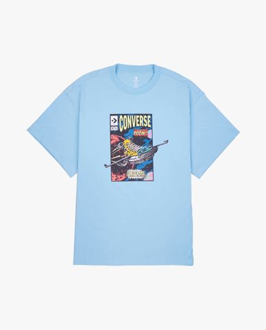  CONVERSE - Áo thun nam cổ tròn tay ngắn Comic Cover 