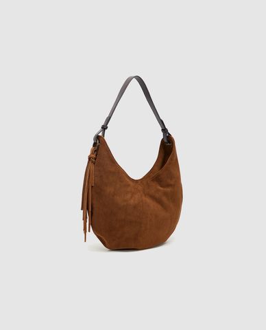  URBAN REVIVO - Túi đeo vai nữ hình bán nguyệt hiện đại 