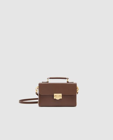  URBAN REVIVO - Túi đeo vai nữ nắp gập hiện đại 