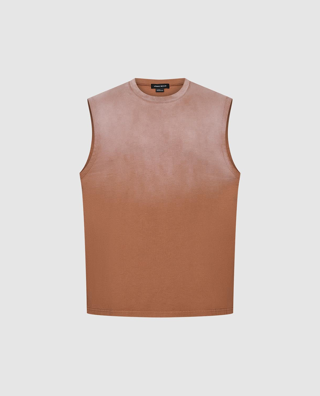 URBAN REVIVO - Áo ba lỗ nam cổ tròn hiện đại