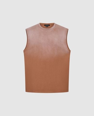  URBAN REVIVO - Áo ba lỗ nam cổ tròn hiện đại 