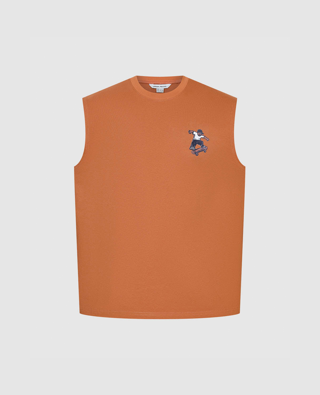 URBAN REVIVO - Áo sát nách nam cổ tròn