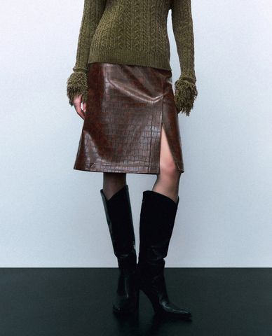  URBAN REVIVO - Chân váy phom suông mini thời trang 