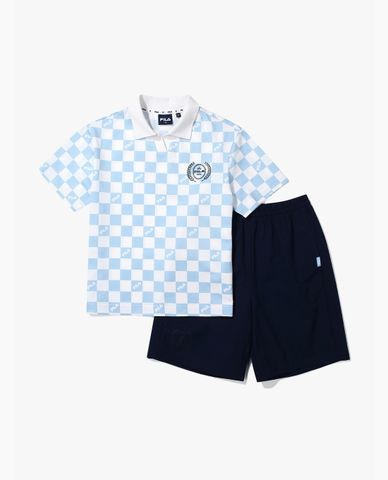  FILA - Set quần áo trẻ em Check Board 
