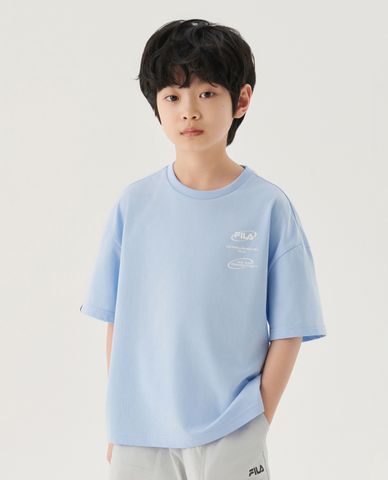  FILA - Áo thun trẻ em cổ tròn tay ngắn Colorful 