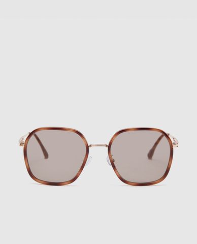  URBAN REVIVO - Kính mát nữ gọng đa giác Polarizing 