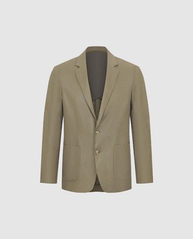  URBAN REVIVO - Áo khoác blazer nam cổ tay dài thời thượng 