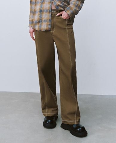  URBAN REVIVO - Quần nữ ống đứng thời trang 