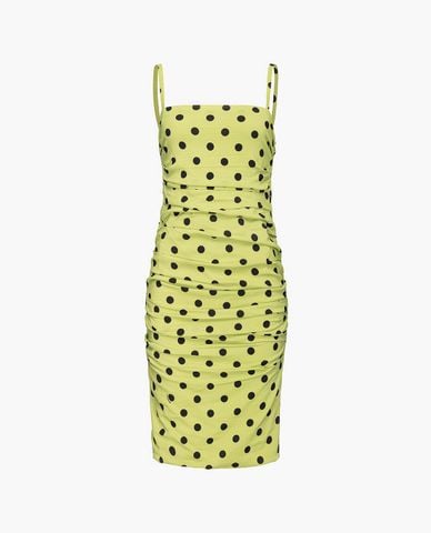  PINKO - Đầm hai dây mini chấm bi Canale 