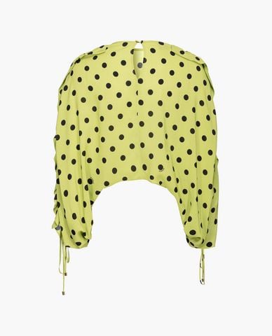  PINKO - Áo kiểu nữ cổ tròn tay dài Bosone 