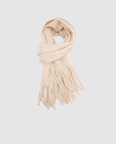  URBAN REVIVO - Khăn choàng nữ chữ nhật phối tua rua Long Scarf 