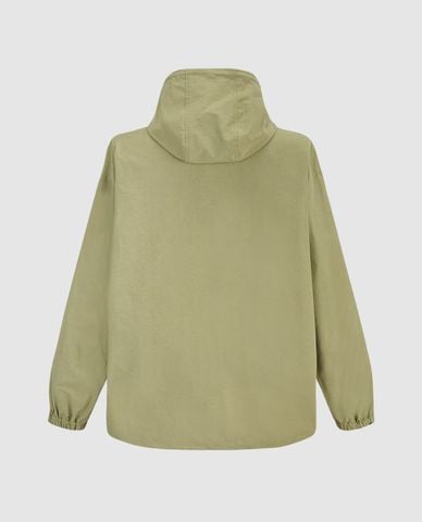  URBAN REVIVO - Áo hoodie nam phối nút bấm cá tính 