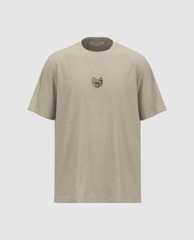  URBAN REVIVO - Áo thun nam cổ tròn tay ngắn trẻ trung 