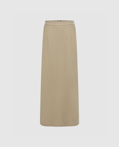  URBAN REVIVO - Chân váy phom suông midi hiện đại 