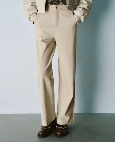  URBAN REVIVO - Quần nữ ống rộng hiện đại 