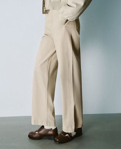  URBAN REVIVO - Quần nữ ống rộng hiện đại 