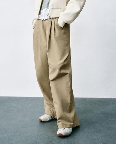  URBAN REVIVO - Quần nữ ống rộng hiện đại 