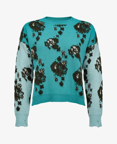  PINKO - Áo len nữ tay dài Flower And Bandana 