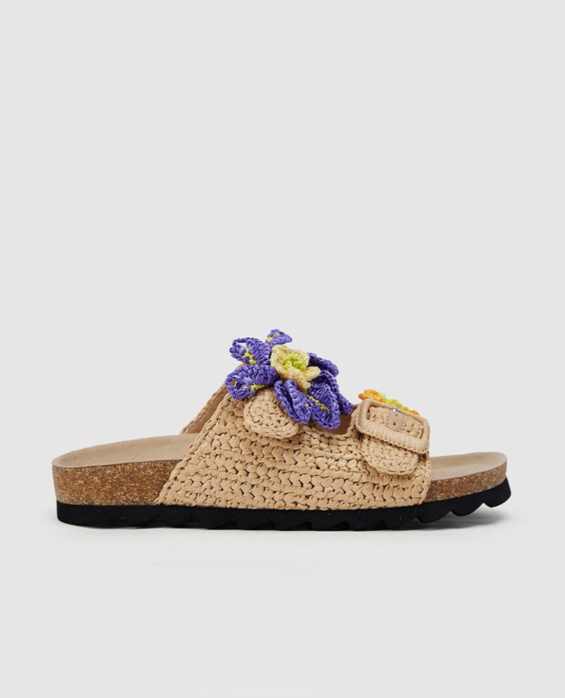 URBAN REVIVO - Dép nữ quai ngang Crochet