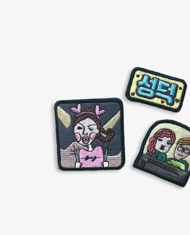  Marhen.J - Set huy hiệu cài túi xách Character Wappen 