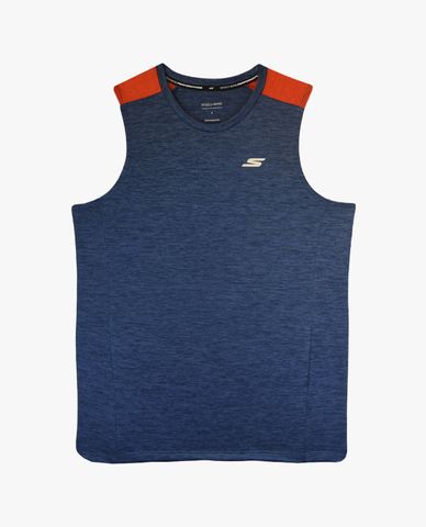  SKECHERS - Áo ba lỗ thể thao nam phom suông thời trang 