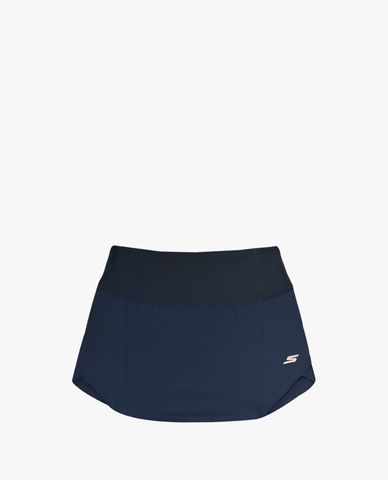  SKECHERS - Quần shorts chạy bộ nữ lưng thun phối logo thời trang 
