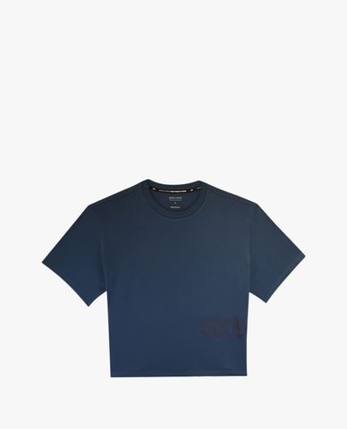  SKECHERS - Áo croptop nữ tay ngắn cổ tròn hiện đại 