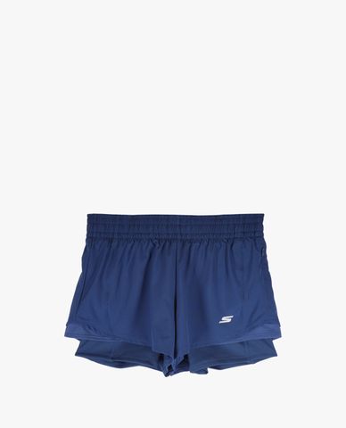  SKECHERS - Quần shorts chạy bộ nữ lưng thun hiện đại 