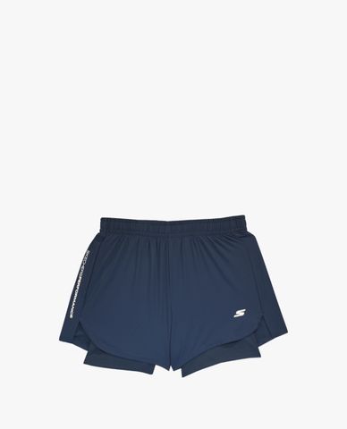  SKECHERS - Quần shorts chạy bộ nữ lưng thun năng động 