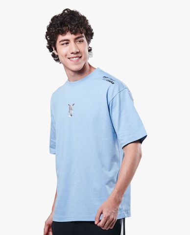  SKECHERS - Áo thun unisex ngắn tay phom suông Pokémon 