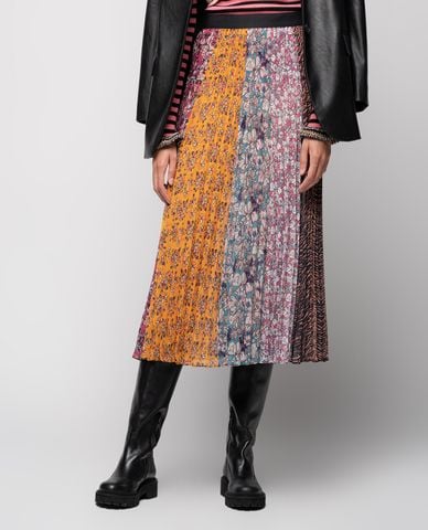  PINKO - Chân váy midi xếp li Pleated 