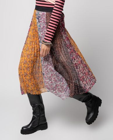  PINKO - Chân váy midi xếp li Pleated 