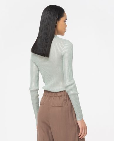  PINKO - Áo sơ mi cổ bẻ tay dài phom ôm Rush 