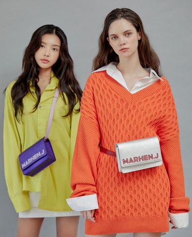  Marhen.J - Túi đeo chéo nữ chữ nhật Lucy Pop 