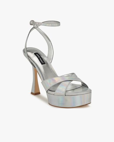  NINE WEST - Giày sandals cao gót nữ quai chéo Jessie 