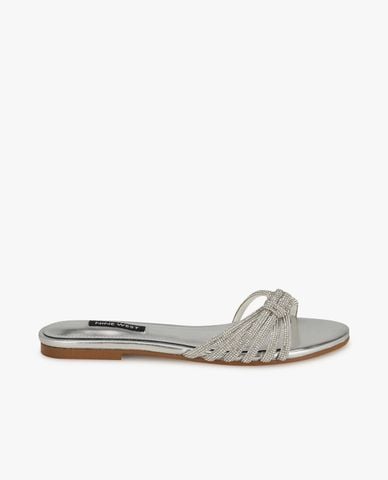  NINE WEST - Dép quai ngang nữ đính đá Luxury 