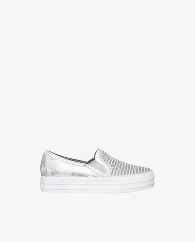  SKECHERS - Giày slip on bé gái Double Up Shiny Dancer 