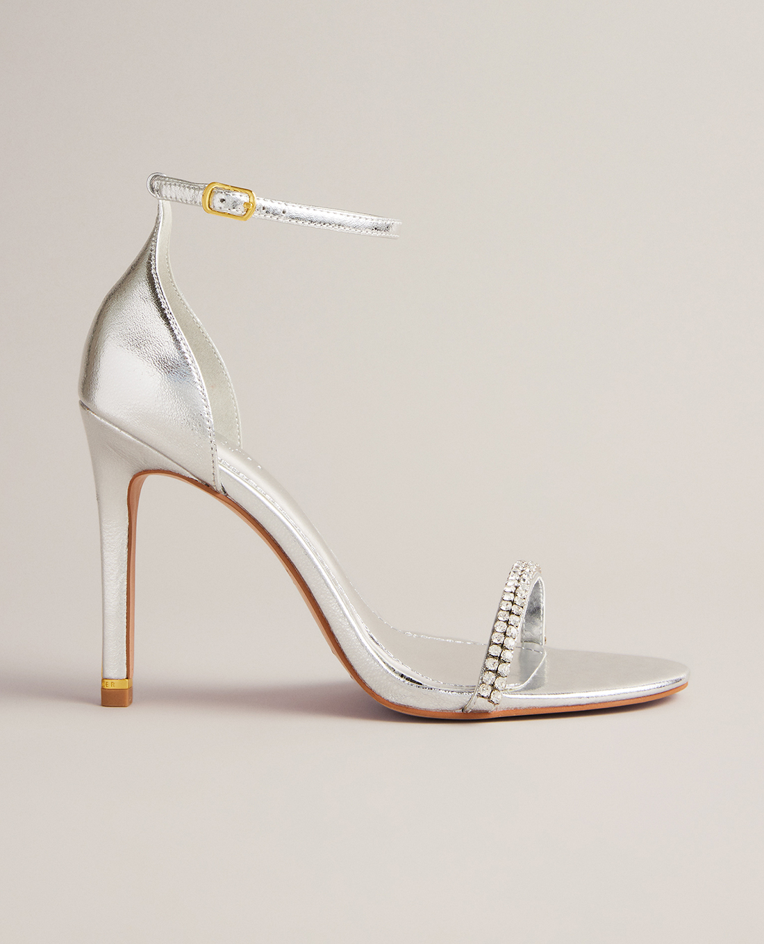 TED BAKER - Giày sandals cao gót nữ đính đá Helenni