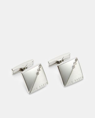  TED BAKER - Khuy măng sét Square crystal cufflinks 