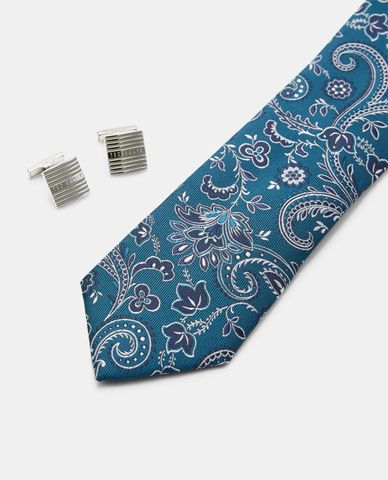  TED BAKER - Cà vạt nam và khuy măng sét Posset 