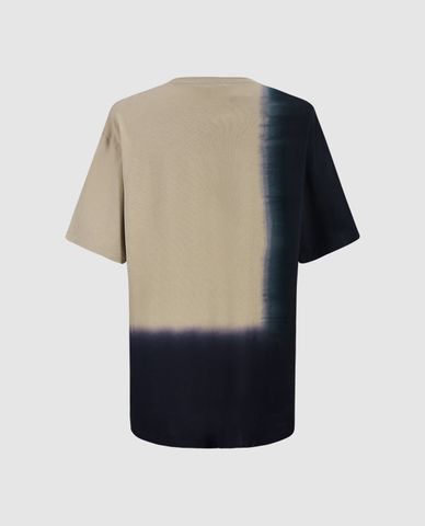  URBAN REVIVO - Áo thun nam cổ tròn tay ngắn Two Toned Straight 