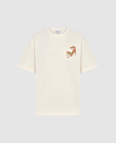  URBAN REVIVO - Áo thun nam cổ tròn tay ngắn trẻ trung 