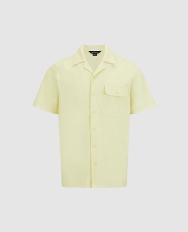  URBAN REVIVO - Áo sơ mi nam cổ bẻ tay ngắn hiện đại 