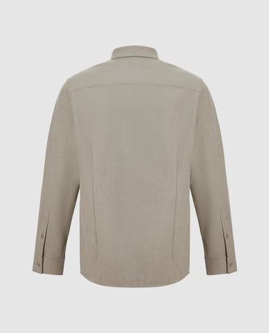  URBAN REVIVO - Áo sơ mi nam cổ bẻ tay dài Button Up Straight 